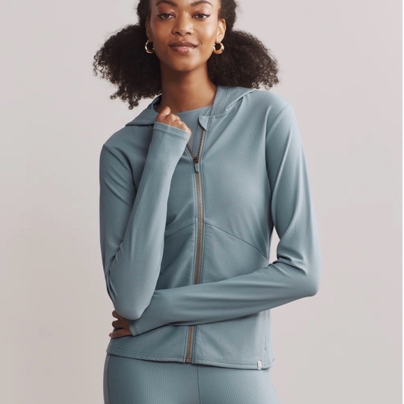 NWT - Rhone Ripple Full Zip Hoodie in Blue Hue, Size: Small - Picture 2 of 5